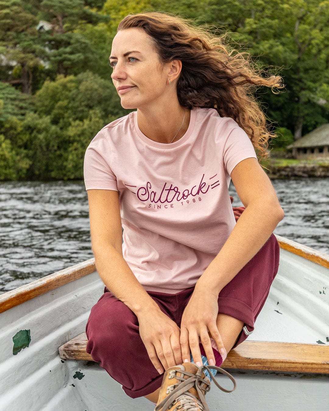 Links - Womens Short Sleeve T-Shirt - Pink