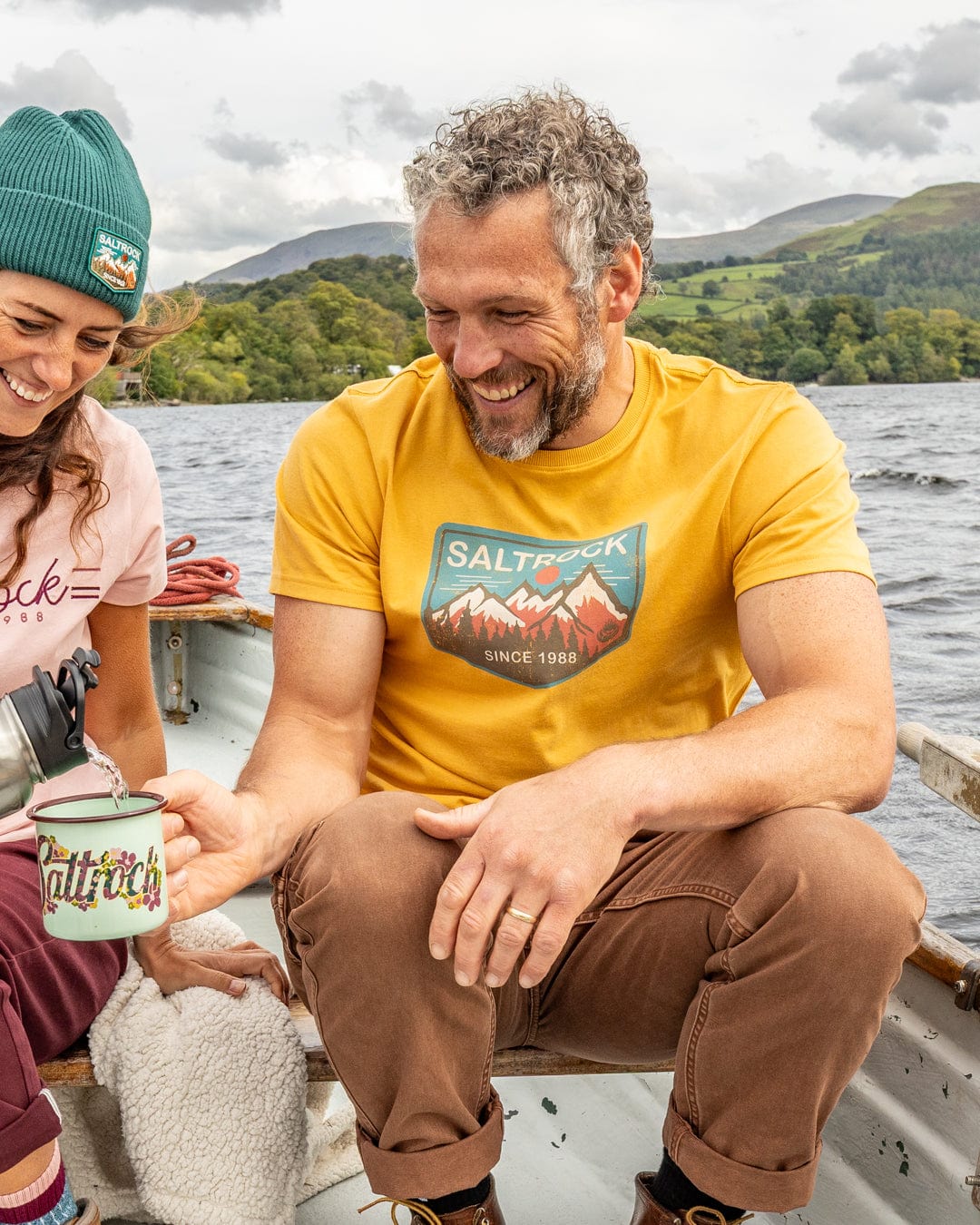 Uplands - Mens Short Sleeve T-Shirt - Yellow