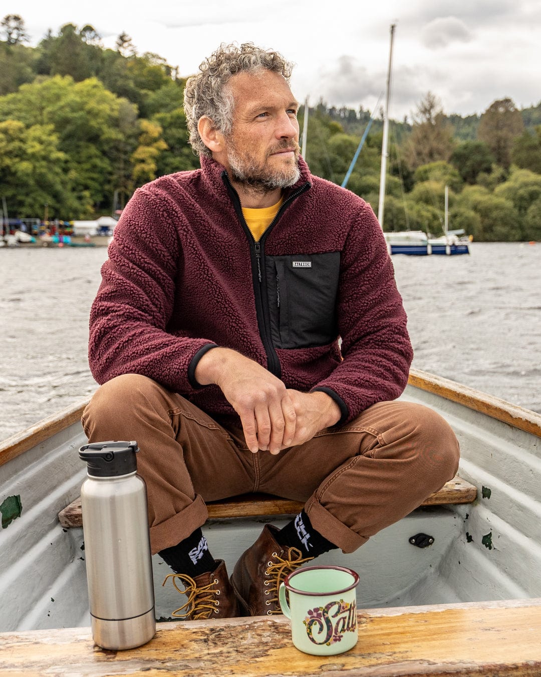 Wye 2 - Mens Sherpa Fleece - Purple