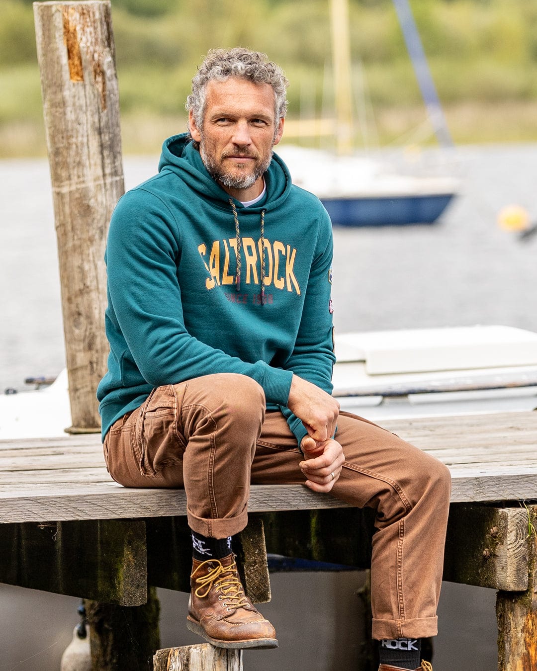 Patch - Mens Pop Hoodie - Teal