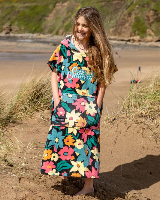 Holidaze -Kids Changing Towel Dark Grey