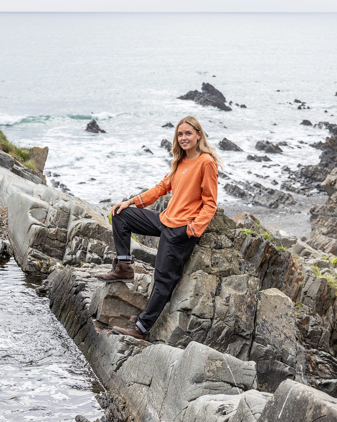 Birdie - Womens Long Sleeve T-Shirt - Orange