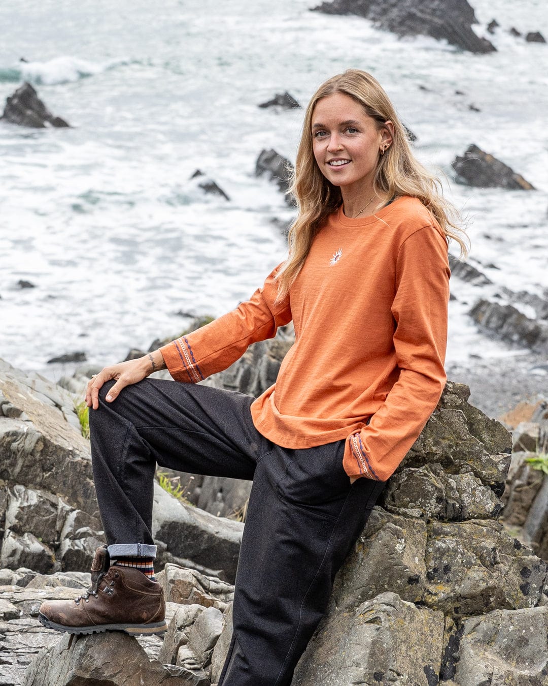 Birdie - Womens Long Sleeve T-Shirt - Orange