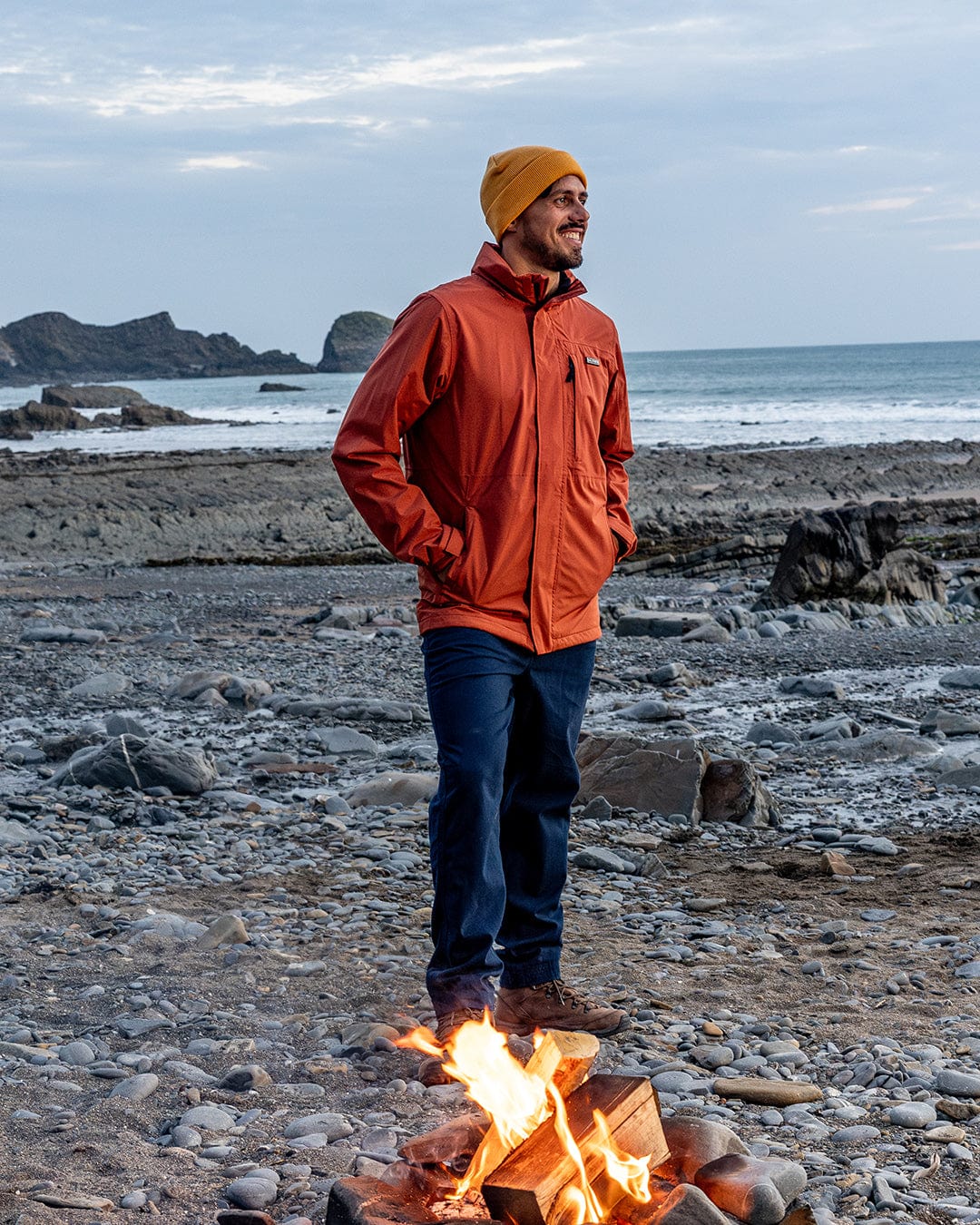 Whistler II - Waterproof Hooded Jacket - Orange
