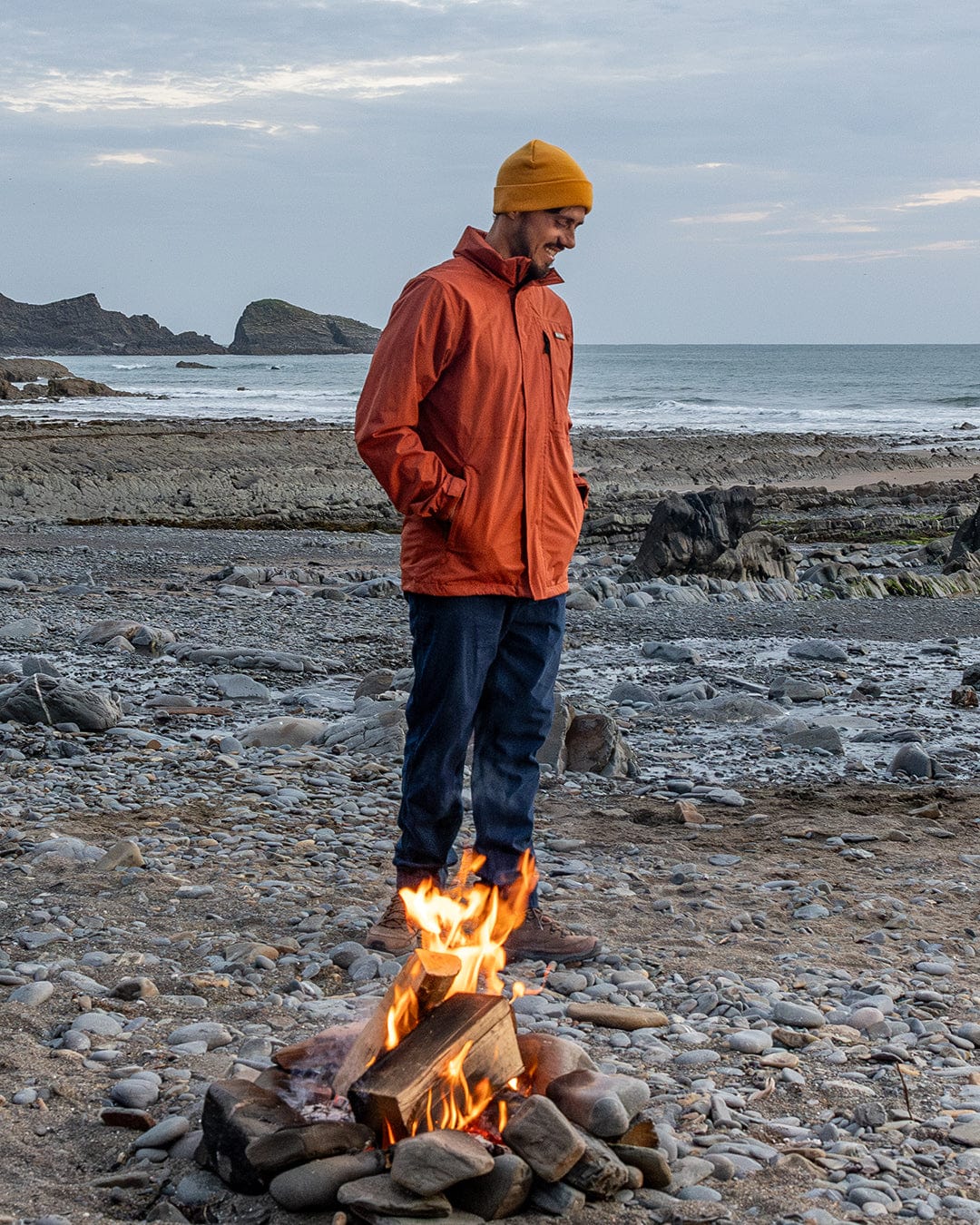 Whistler II - Waterproof Hooded Jacket - Orange