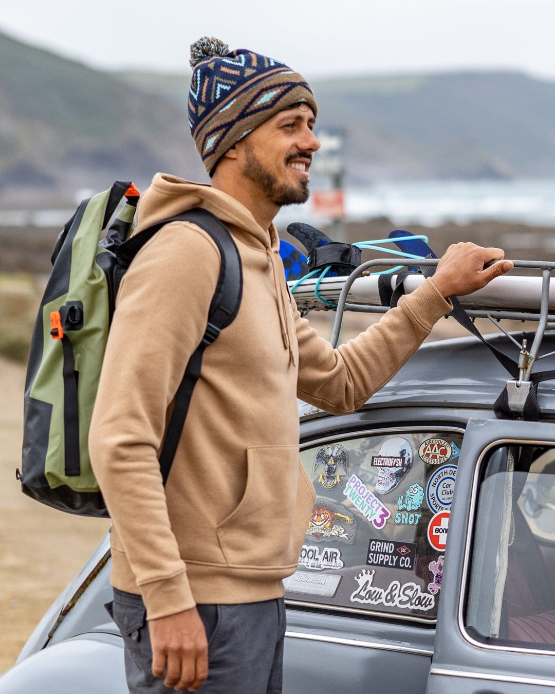 Cold Water Cures - Mens Pop Hoodie - Brown