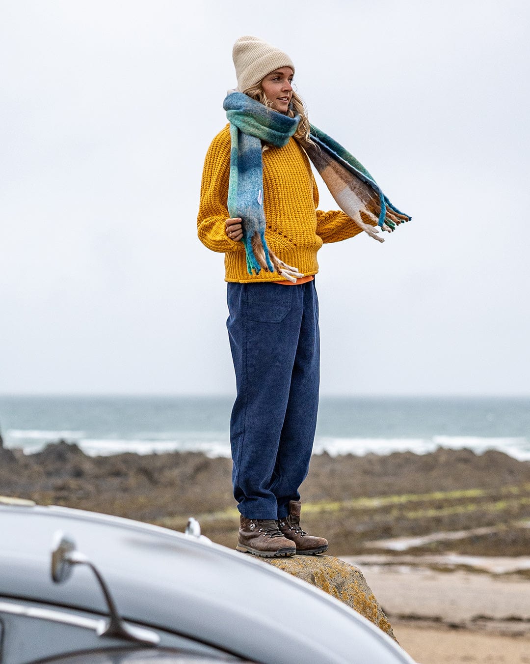 Andie - Chunky Knitted Jumper - Yellow