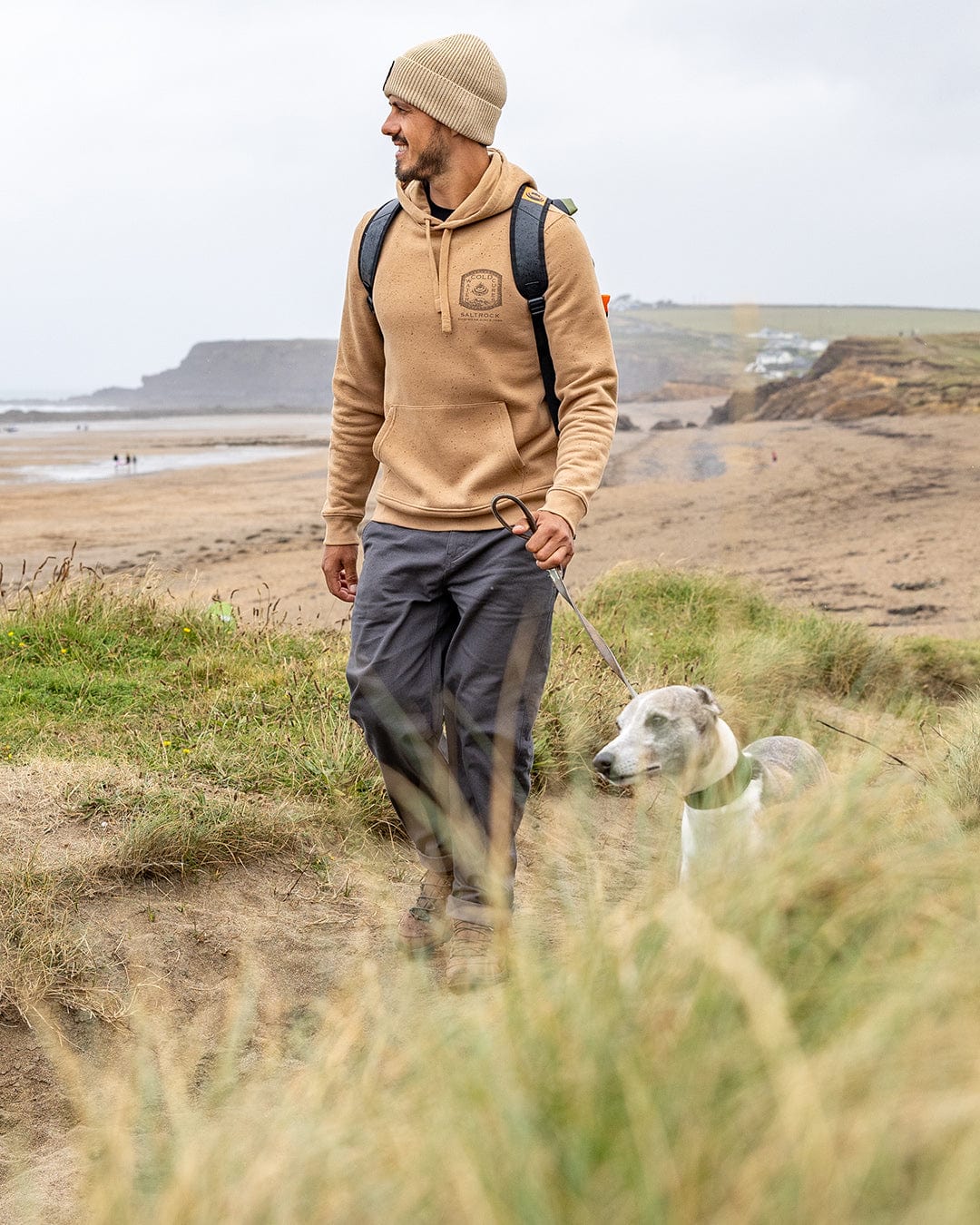 Cold Water Cures - Mens Pop Hoodie - Brown