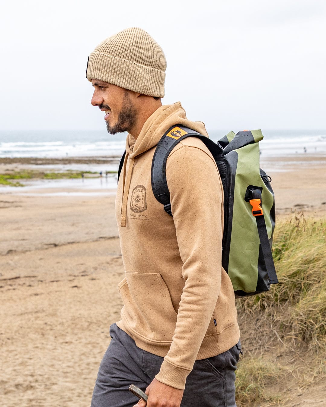 Cold Water Cures - Mens Pop Hoodie - Brown