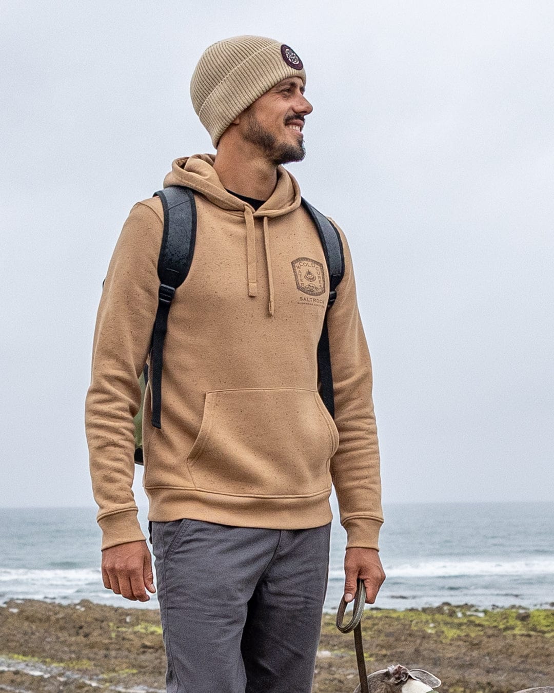 Cold Water Cures - Mens Pop Hoodie - Brown