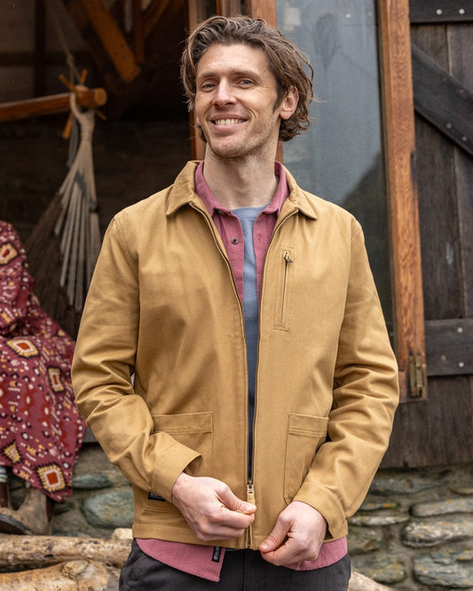 Wyatt Origins Mens Casual Jacket in Brown