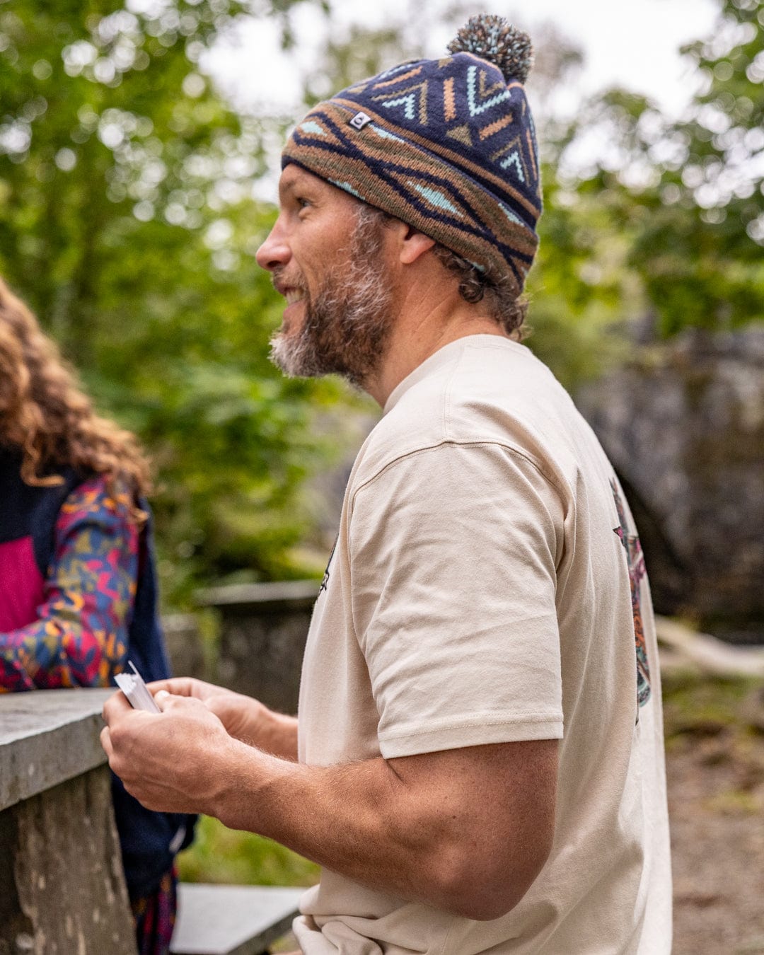 Wolfscale II - Mens Oversized Short Sleeve T-Shirt - Cream