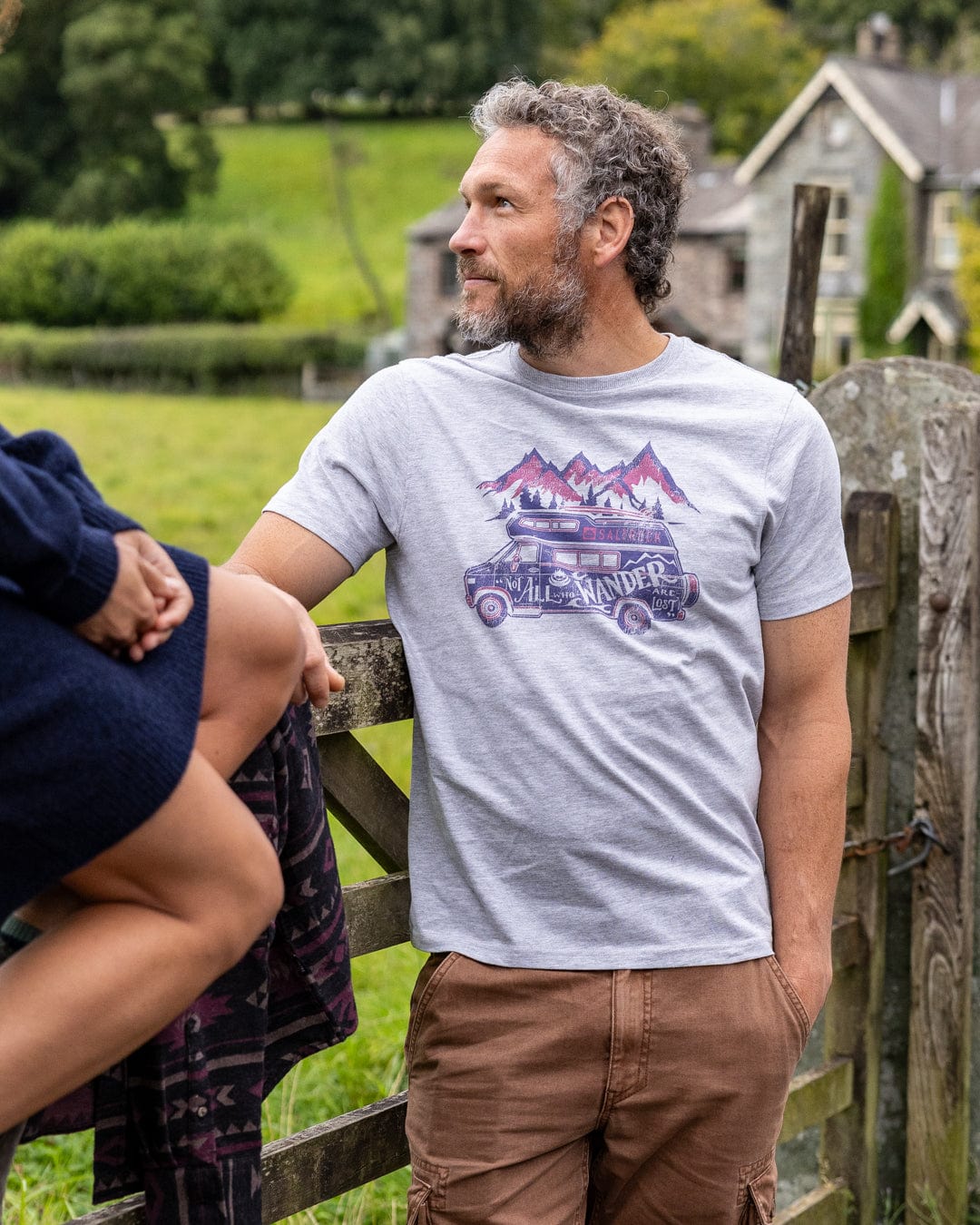 Lost Van - Mens Short Sleeve T-Shirt - Grey