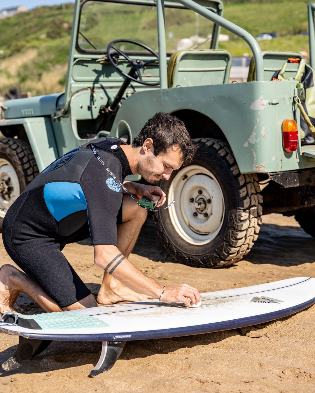 Core - Mens 3/2 Shortie Wetsuit - Black/Blue