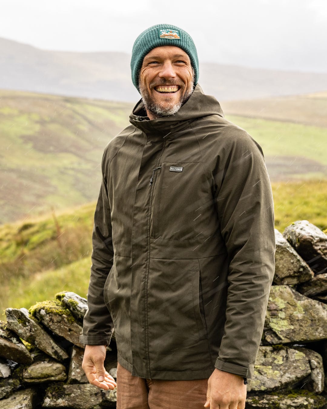 Verses - Mens Water Resistant 3 in 1 Jacket - Green