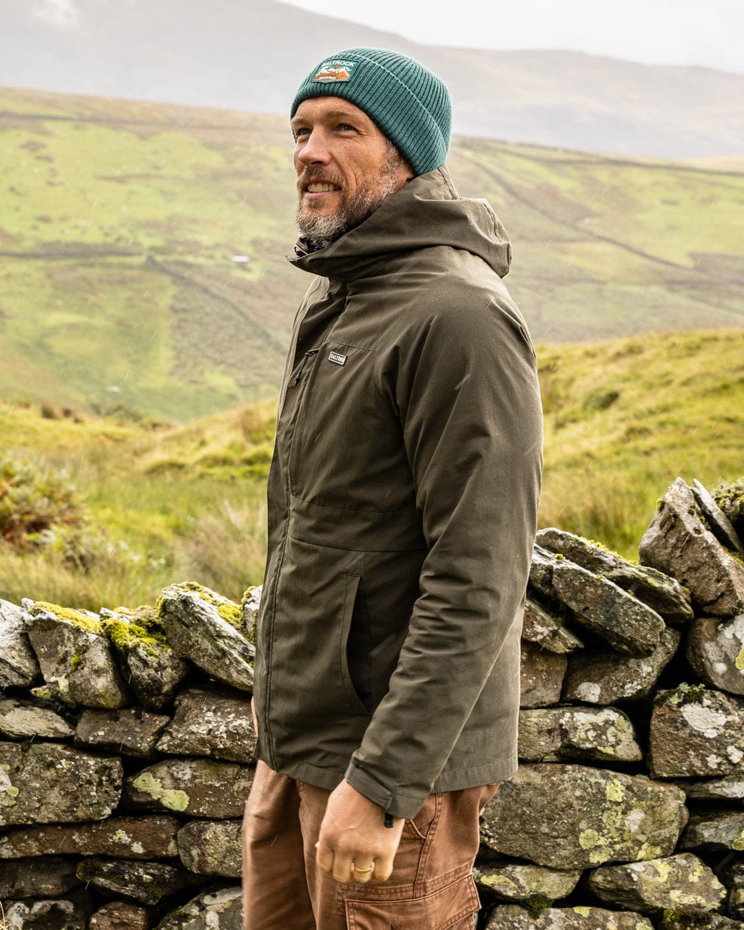 Verses - Mens Water Resistant 3 in 1 Jacket - Green