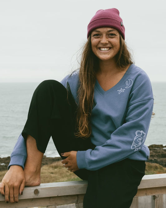 Iris Womens Classic Sweat In Dark Blue