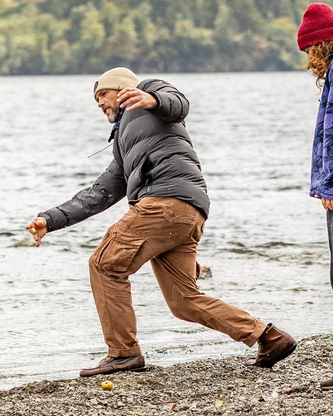 Dune - Mens Water Resistant Padded Jacket - Black/Grey