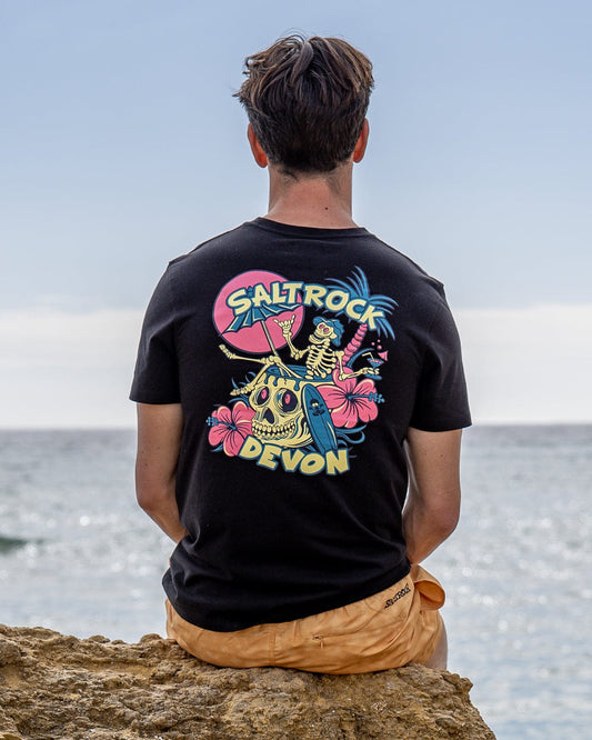 Sip “N”Dip Devon Mens Short Sleeve T-shirt in Black