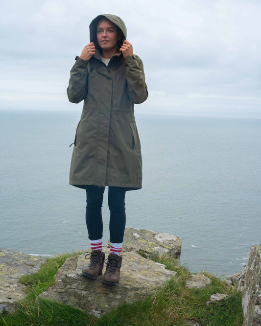 North West Womens Waterproof Jacket in Green