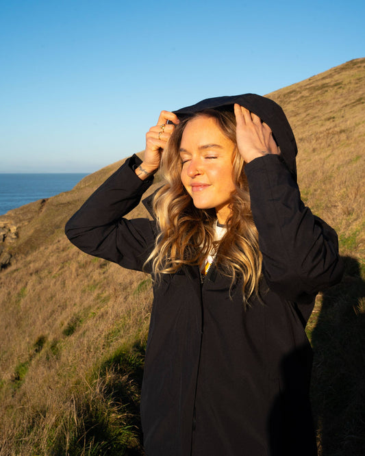 Aubrey Womens Waterproof Jacket in Black