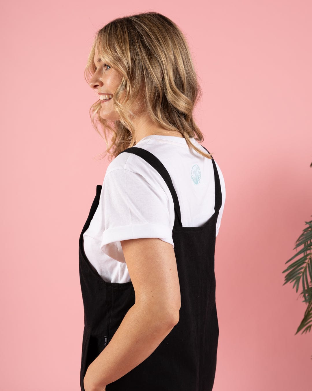 Jenna - Womens Dungarees - Black