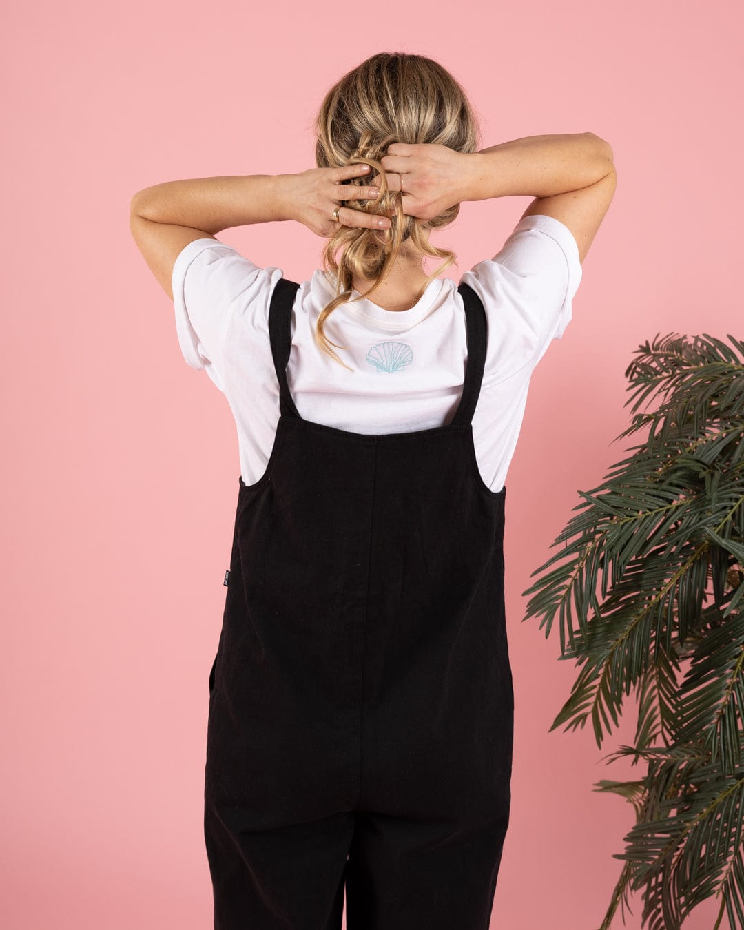 Jenna - Womens Dungarees - Black