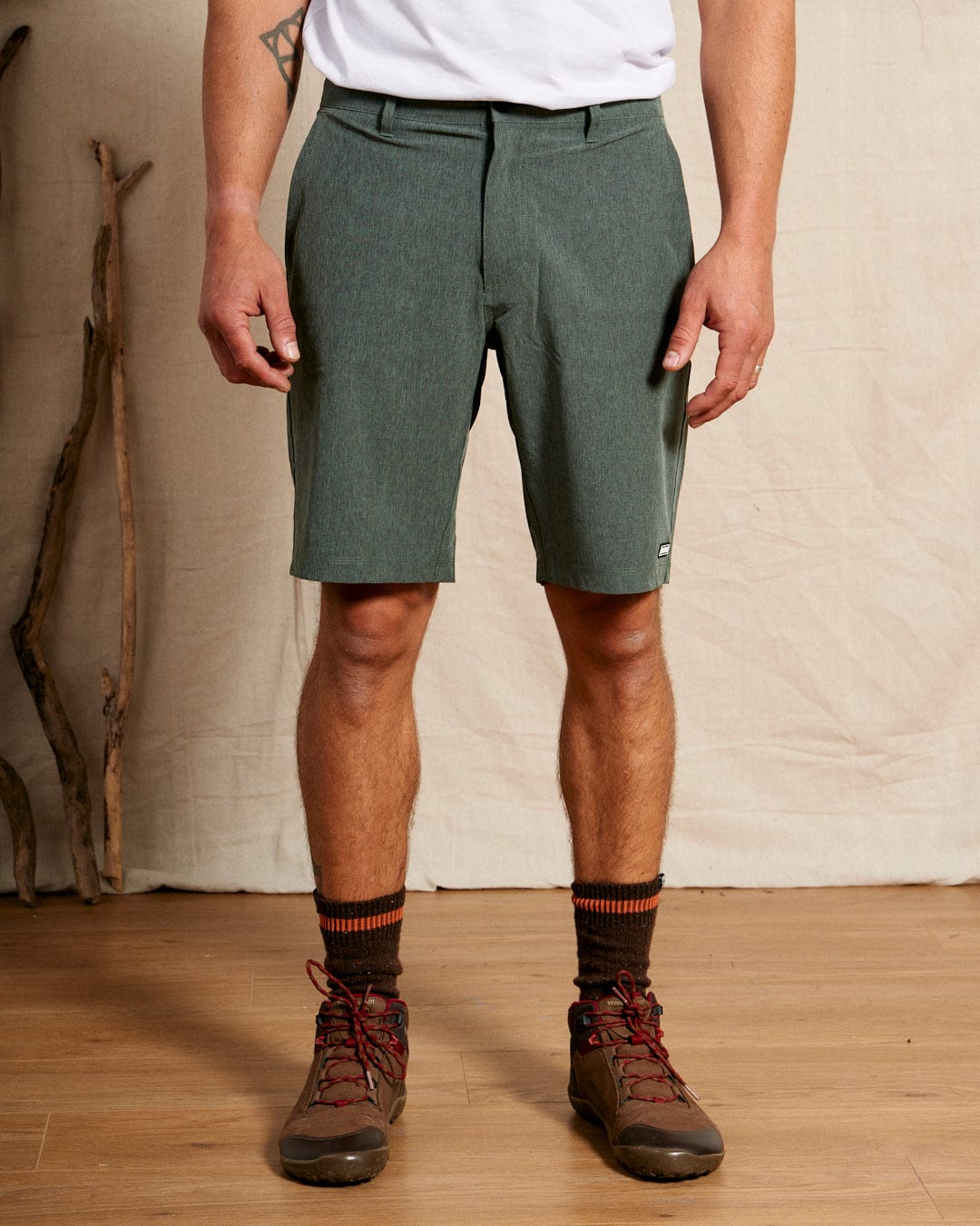 Amphibian 2 - Mens Hybrid Boardshorts - Dark Green