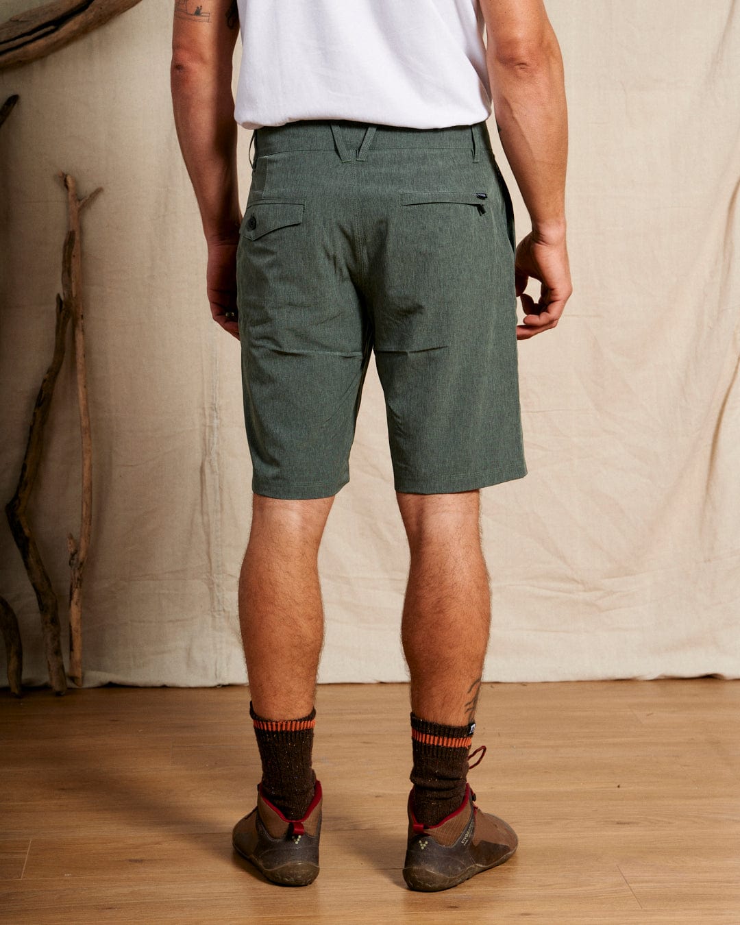 Amphibian 2 - Mens Hybrid Boardshorts - Dark Green