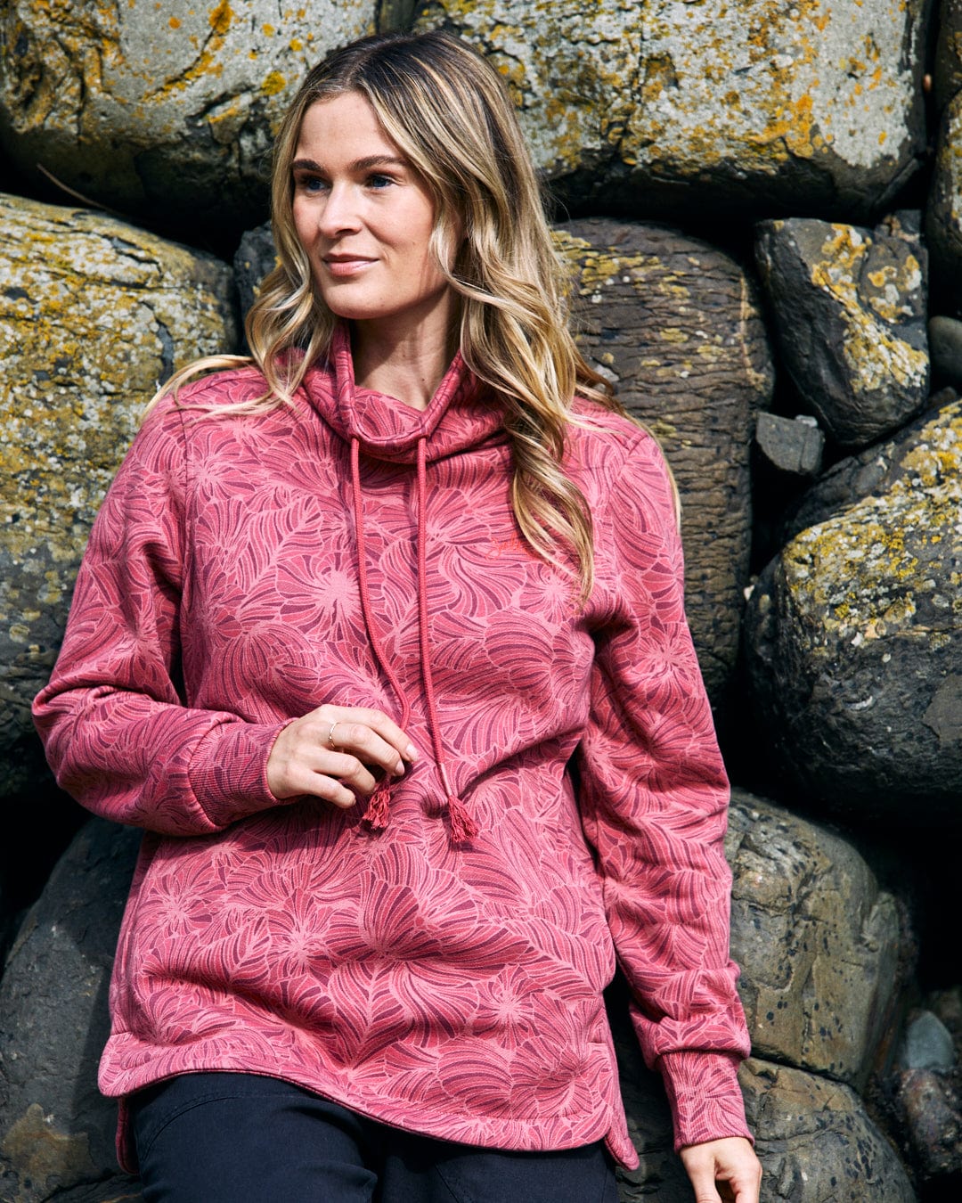 Harper All Over Print Longline Pop Sweat
