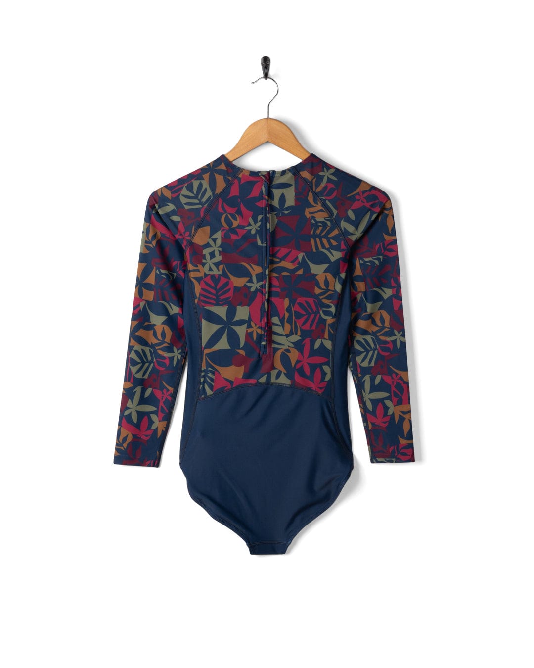 Balance - Womens UPF 50+ Long Sleeve Swimsuit - Blue Print