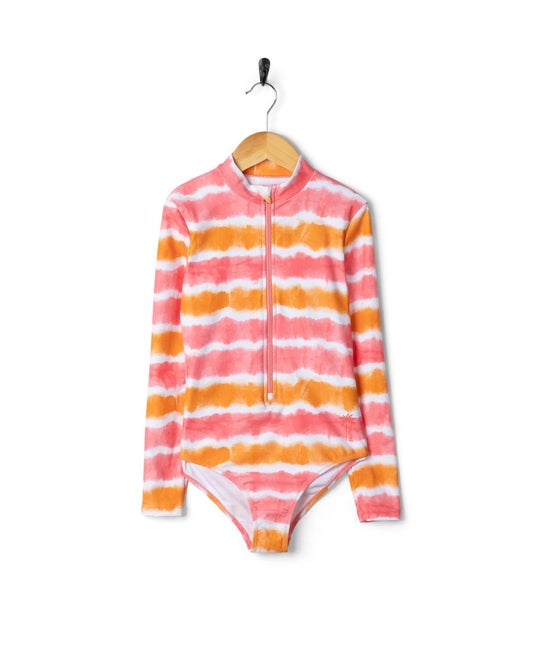 Accoya - Kids Tie Dye Swimsuit - Pink/Orange