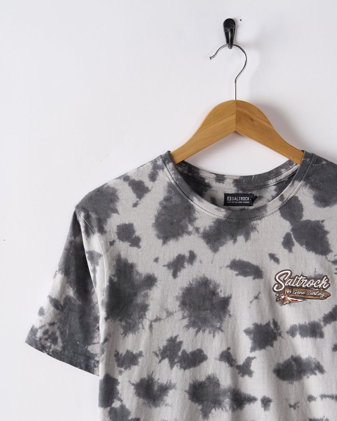 Beach Signs Cornwall - Mens Tie Dye T-Shirt - Grey