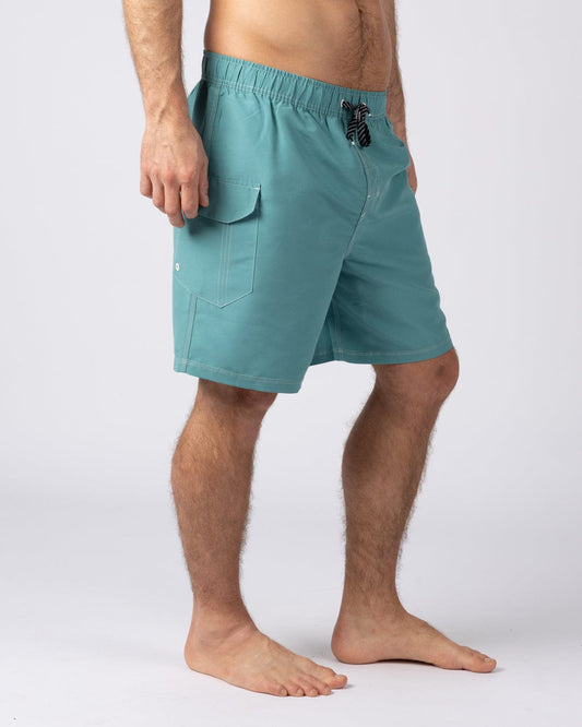 Pipeline 19 Mens Swimshort in Teal