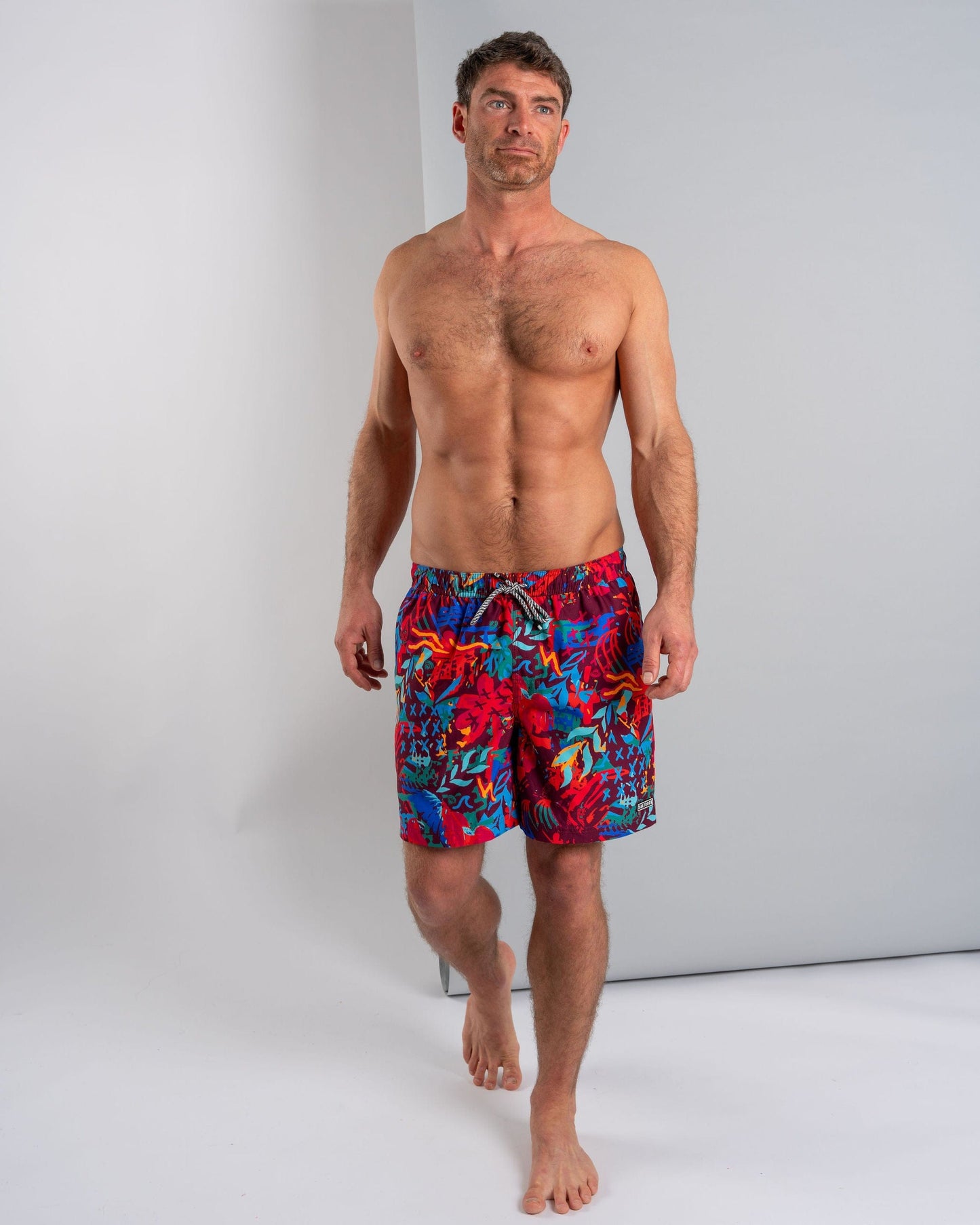 Escapism Mens Swim Shorts in Multi