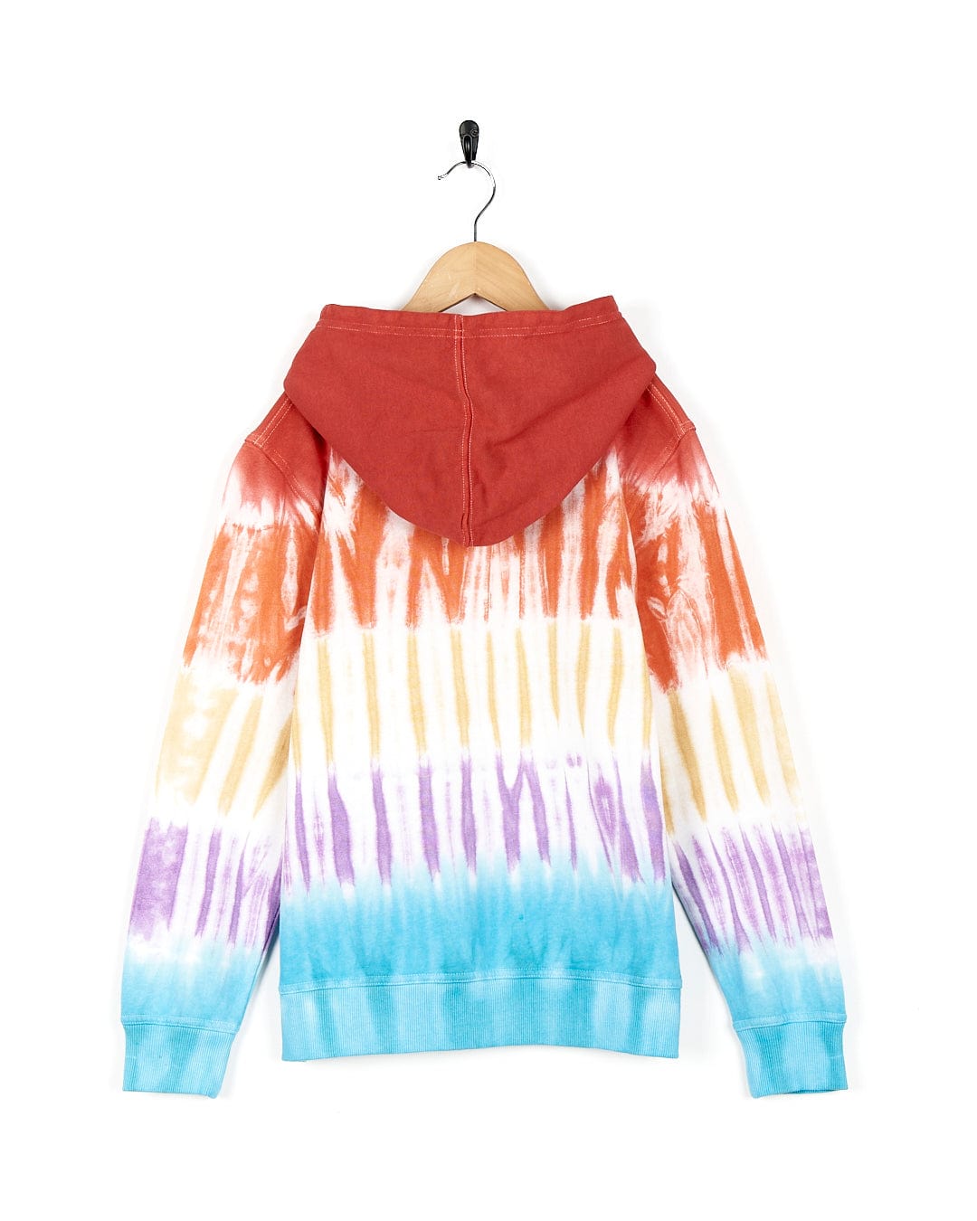 A Born To Ride - Kids Tie Dye Pop Hoodie - Red made by Saltrock on a swinger.
