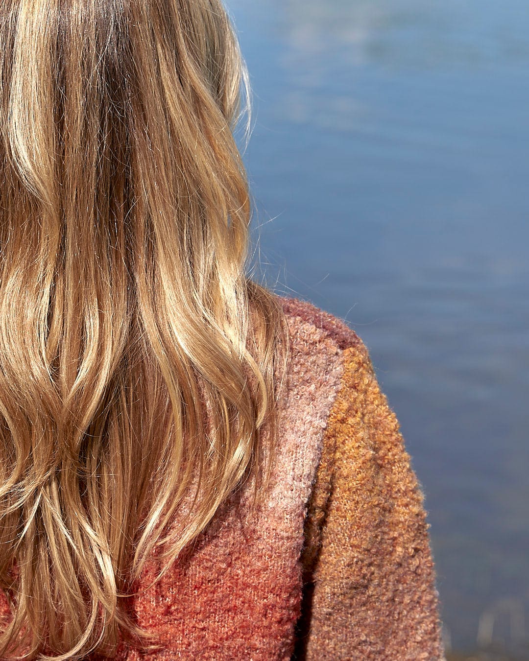 The Saltrock - Bowden Boucle Crew Jumper - Orange.
