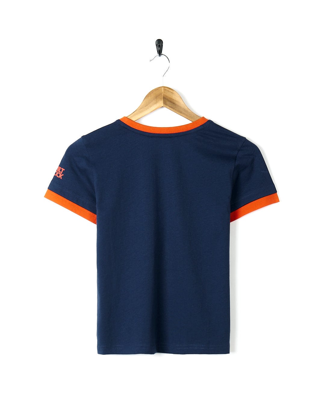 A Saltrock branded Camo Tok - Kids Glow in the Dark Short Sleeve T-Shirt - Dark Blue, featuring glow in the dark camo print.