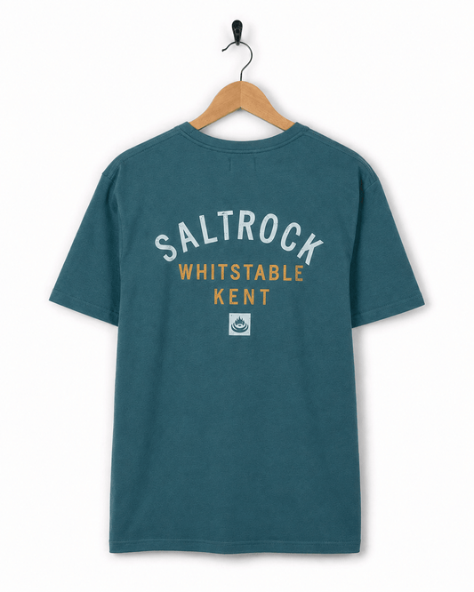 Whitstable Mens Location T-Shirt in Teal