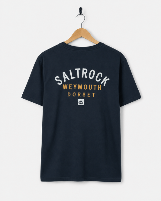 Weymouth Location Mens T-Shirt in Blue