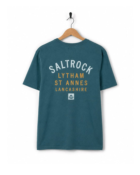 Lytham St Annes Mens Location T-Shirt in Teal