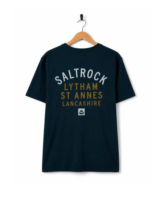 Lytham St Annes Mens Location T-Shirt in Blue