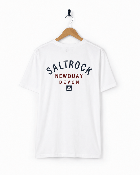 Newquay Mens Location T-Shirt in White