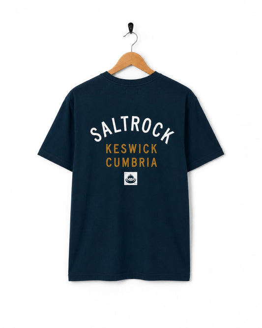 Keswick Mens Location T-Shirt in Blue