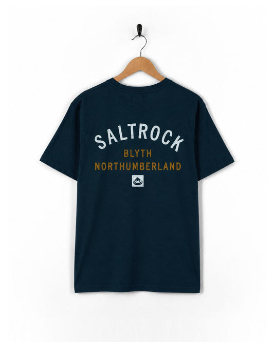 Blyth Mens Location T-Shirt in Blue