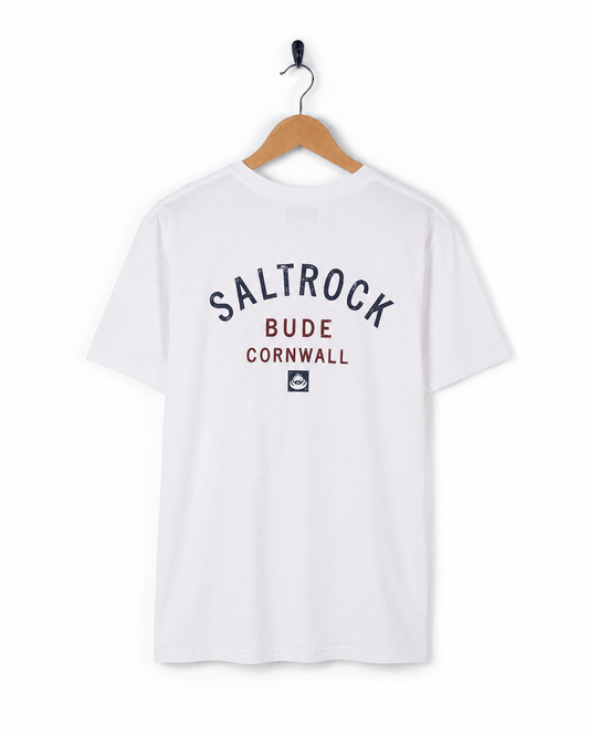 Bude Mens Location T-Shirt in White