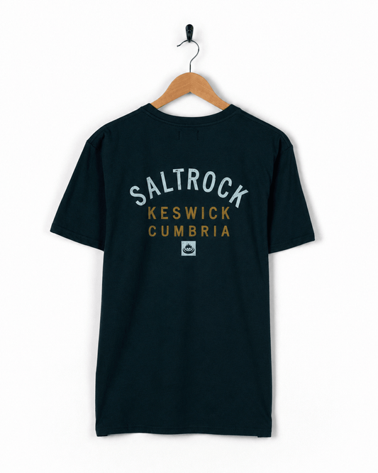 Keswick Mens Location T-Shirt in Blue