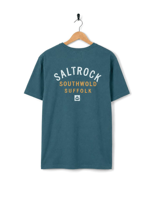Southwold Mens Location T-Shirt in Teal