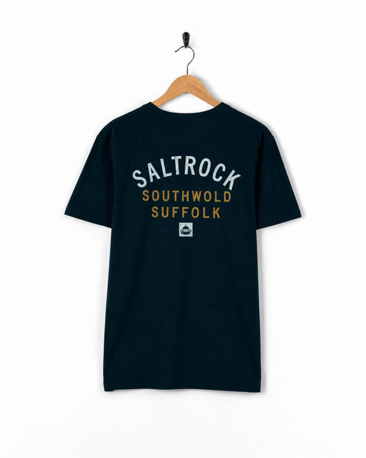 Southwold Mens Location T-Shirt in Blue