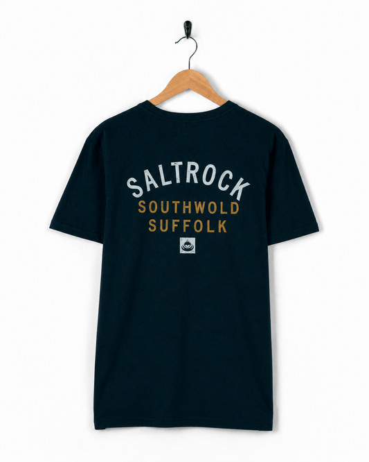 Southwold Mens Location T-Shirt in Blue